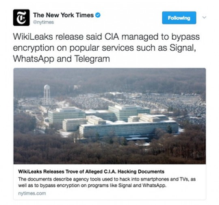 Imagen: The New York Times (Twitter) vĂa The Intercept.